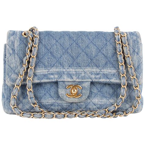 chanel denim shoulder bag|chanel shoulder bag price.